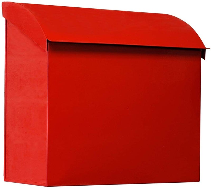NACH Large Mailbox for House, 12.4â€x7.1â€x11.8 Red Mailboxes for Outside, Waterproof Mailbox - Baxter-Style Wall Mount Mailboxes for Outside - Image 1